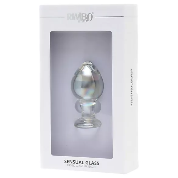 Rimba Zelda - dop anal din sticlă conic (transparent)