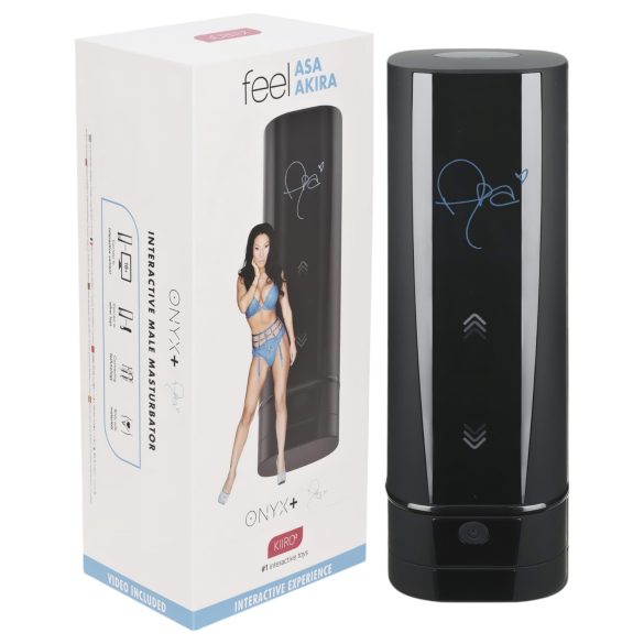 Kiiroo Onyx+ Asa Akira Experience - masturbator interactiv - negru