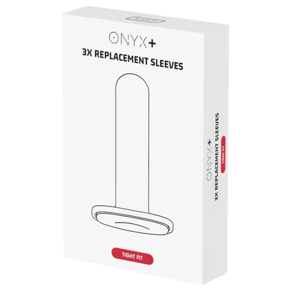 Kiiroo Onyx - mânecă masturbator standard - set 3 bucăți - alb
