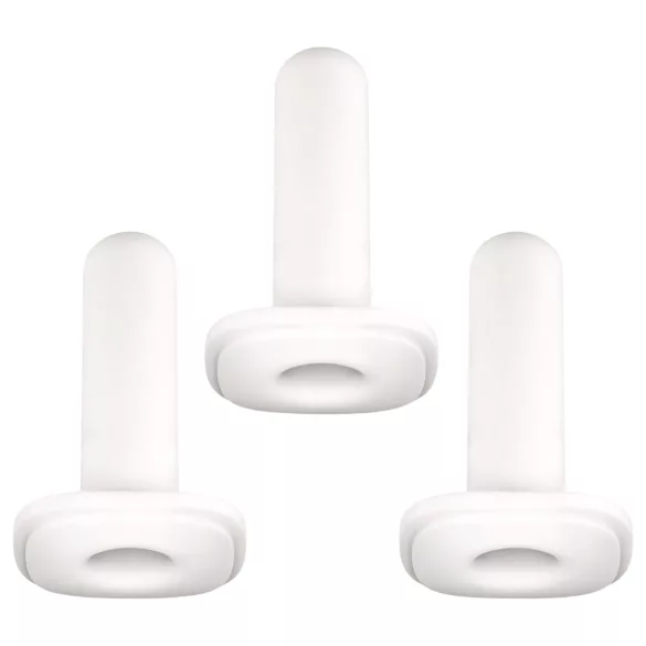 Kiiroo Onyx - manșetă pentru masturbator - set 3 bucăți - alb