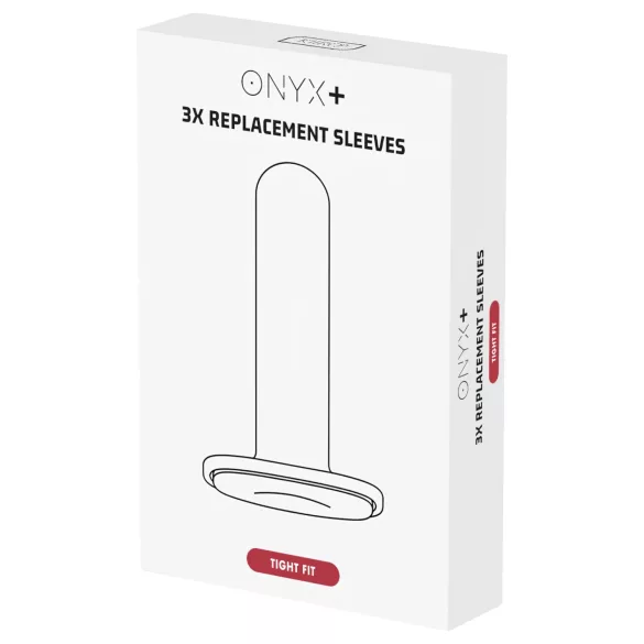 Kiiroo Onyx - manșetă pentru masturbator - set 3 bucăți - alb