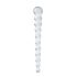 Dildo de sticlă cu mărgele Gildo No. 20 (transparent)