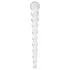 Gildo Glass No. 20 - dildo din sticlă cu textură perlată - transparent