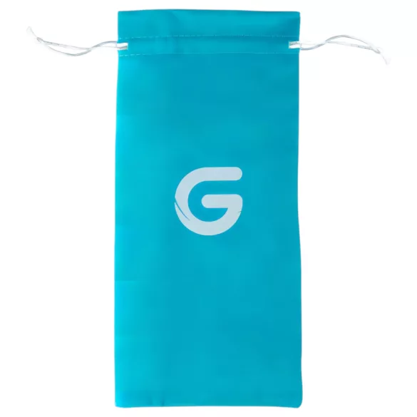 Gildo Glass No. 20 - dildo din sticlă cu textură perlată - transparent