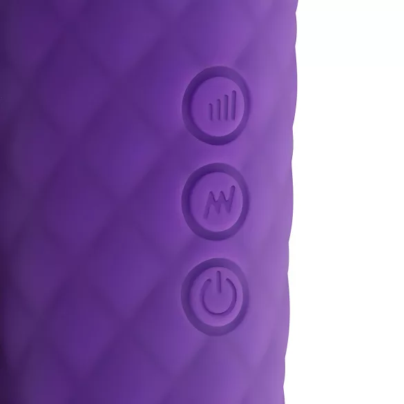 EasyToys - mini wand vibrator reîncărcabil - masaj - mov