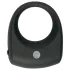 Easytoys - inel pentru penis vibrator - silicon negru