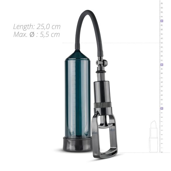 Easytoys - pompă pentru penis - manuală cu grip - negru