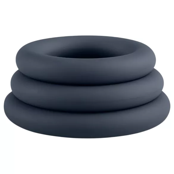 Boners - set inele pentru penis - 3 bucăți - gri