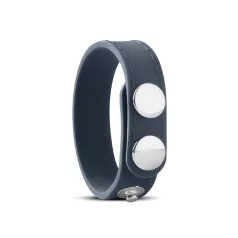 Boners - inel pentru penis reglabil S/M - silicon gri