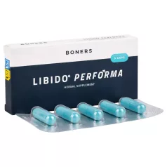   Boners Libido Performa - supliment alimentar cu capsule pentru bărbați (5 bucăți)