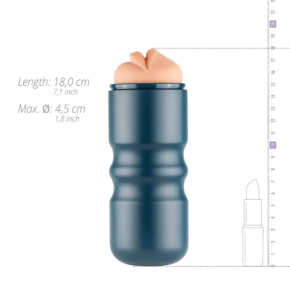 FPPR. Mokka - masturbator realist tip gură - material moale, culoare naturală