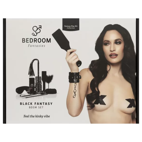 Secret Pleasure Chest - set BDSM avansați - 14 piese - negru