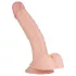 Real Fantasy Derek - dildo realist cu testicule - 22cm - culoare naturală