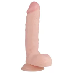   Real Fantasy Glynn - dildo realist cu testicule - 25 cm - culoare naturală