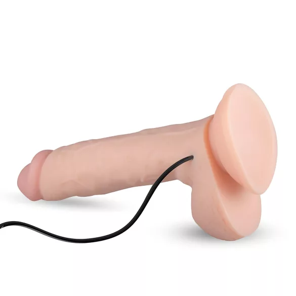 Real Fantasy Glynn - vibrator realist reîncărcabil - 25cm - culoare naturală