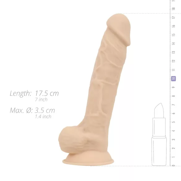 Real Fantasy Percy - dildo realist - 18cm - culoare naturală