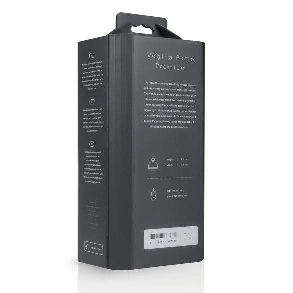 Saiz Premium - pompă automată pentru vagin - transparent/negru