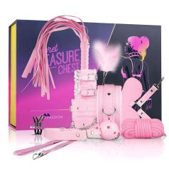 Secret Pleasure Chest - set BDSM avansat - 14 piese (roz)