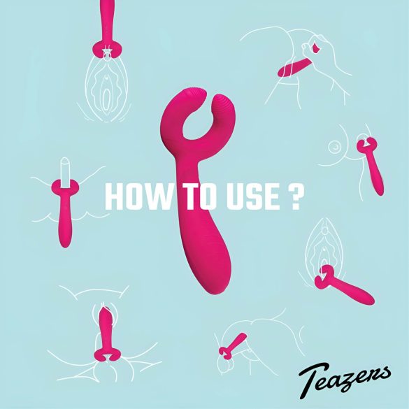 Easytoys Couple - vibrator pentru cuplu, reîncărcabil, waterproof, roz