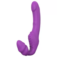 Dreamtoys Essentials - vibrator strapless cu ham (mov)