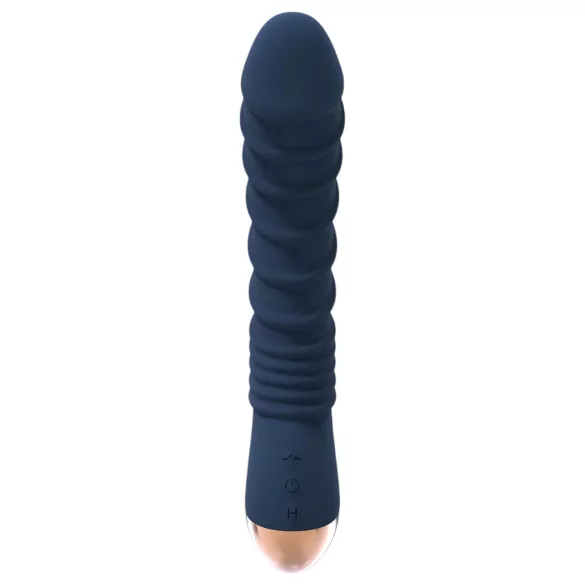Goddess Aeolus - vibrator pentru punctul G cu încălzire - silicon albastru