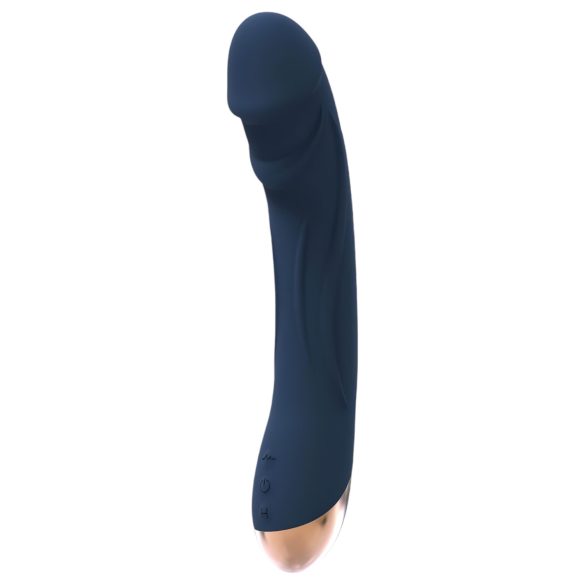 Goddess Boreas - vibrator G-spot cu încălzire, albastru, reîncărcabil