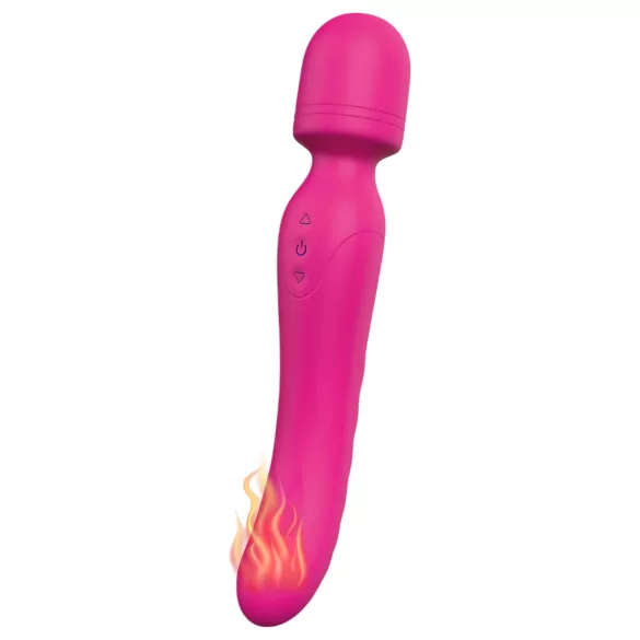 Vibes of Love - vibrator tip wand reîncărcabil, încălzire, masaj, roz