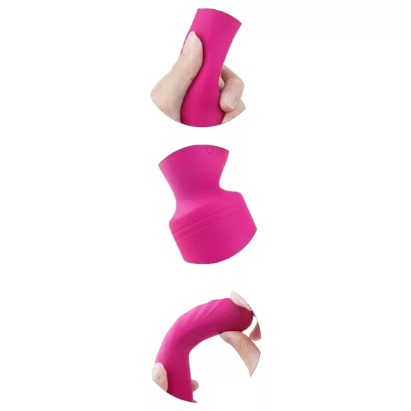 Vibes of Love - vibrator tip wand reîncărcabil, încălzire, masaj, roz