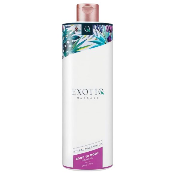 Exotiq Body To Body - ulei de masaj încălzitor (500ml)