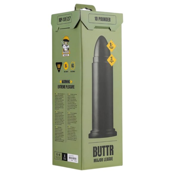 BUTTR 10 Punder - dildo mare cu ventuză - negru