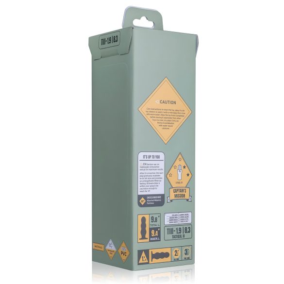 BUTTR Tactical III - dildo cu ventuză - negru