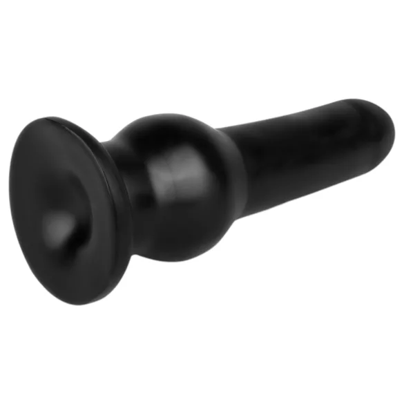BUTTR - dildo cu ventuză - design tactic - silicon negru