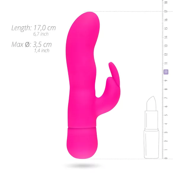 Easytoys Mad Rabbit - vibrator cu braț pentru clitoris tip iepuraș - roz