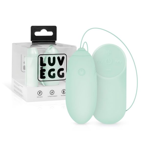 LUV EGG - ou vibrator cu telecomandă, reîncărcabil (verde)
