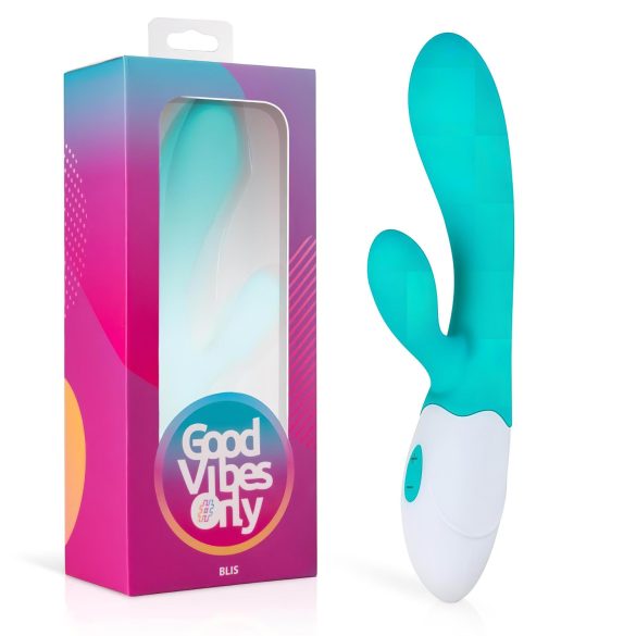 Good Vibes Only Blis Rabbit - vibrator cu braț pentru clitoris - turcoaz