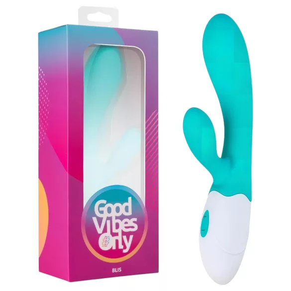 Good Vibes Only Blis Rabbit - vibrator cu braț pentru clitoris - turcoaz