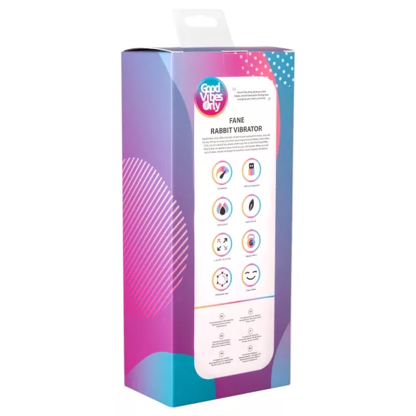 Good Vibes Only Fane Rabbit - vibrator cu braț pentru clitoris - lila