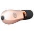 Rosy Gold - mini wand vibrator - reîncărcabil, masaj, rosegold