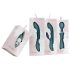 Bloom Rose - vibrator G-spot din silicon, reîncărcabil, turcoaz