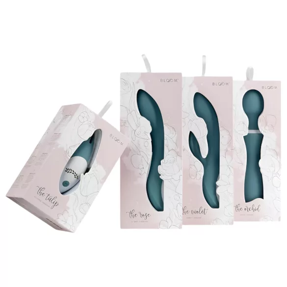 Bloom Tulip - vibrator clitoridian reîncărcabil silicon turcoaz
