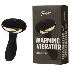 Teazers - vibratoare anal cu încălzire - silicon negru