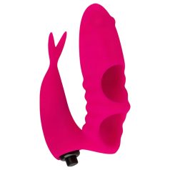 Easytoys Finger - Vibrator 2în1 pentru degete (roz)