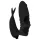 Easytoys - Vibrator deget 2 în 1 - silicon negru