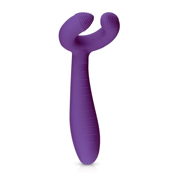 Easytoys Couple - vibrator reîncărcabil și impermeabil pentru cupluri (mov)