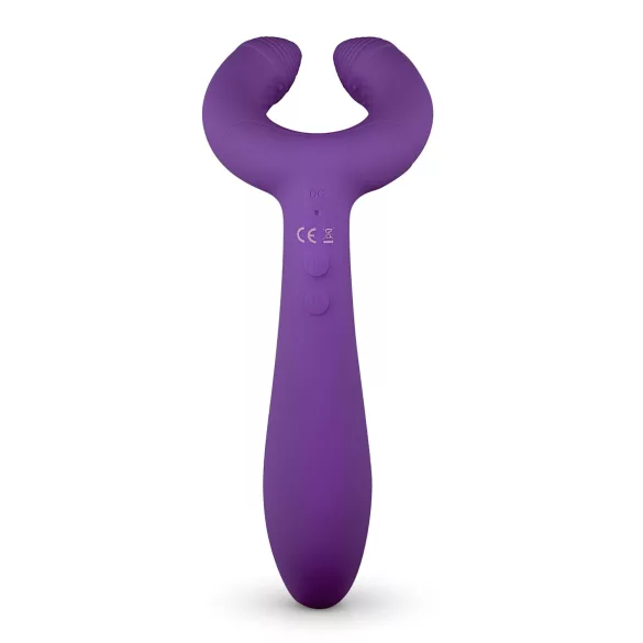 Easytoys Couple - vibrator pentru cuplu, reîncărcabil, waterproof, mov