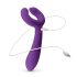 Easytoys Couple - vibrator reîncărcabil și impermeabil pentru cupluri (mov)