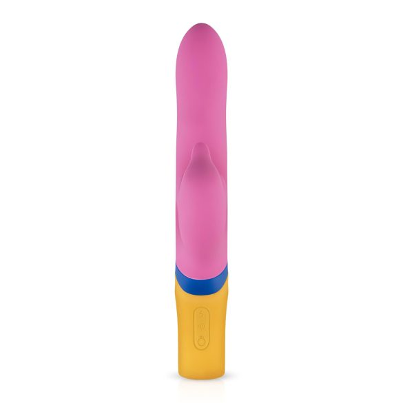 PMV20 - vibrator cu braț pentru clitoris și funcție rotativă - silicon roz