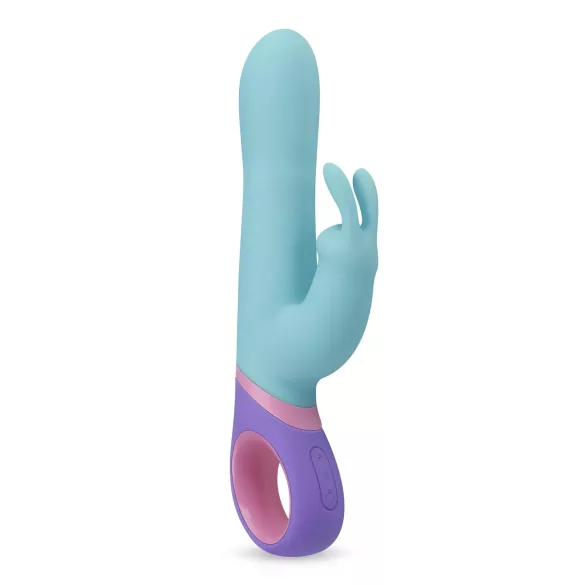 PMV20 - Vibrator rabbit cu rotație și braț pentru clitoris - silicon mentă