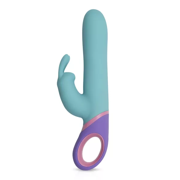 PMV20 - Vibrator rabbit cu rotație și braț pentru clitoris - silicon mentă