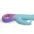 PMV20 - Vibrator rabbit cu rotație și braț pentru clitoris - silicon mentă
